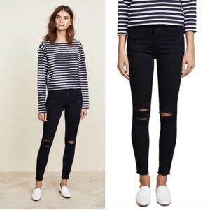 J BRAND Alana Skinny Jeans Ripped Jeans Blue Mercy 26 Stretch Denim Distressed